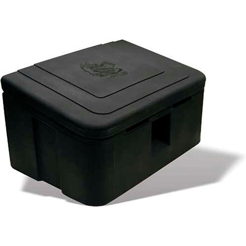 Buyer Products Poly Salt Storage Box 9031105 - 350 Lbs. Capacity 36"L x 24"W x 20"H, Black