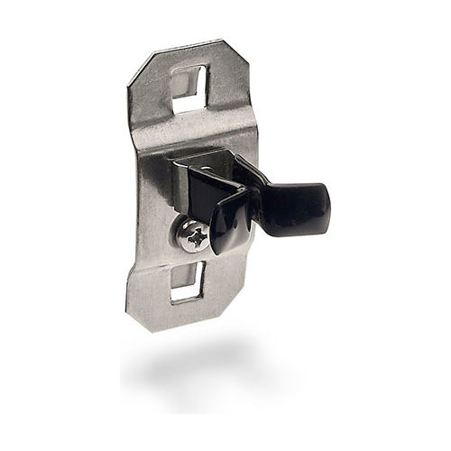 1/4" to 1/2" Hold Range 7/8" Proj. Vinyl Dipped SS Extended Spring Clip for SS LocBoard-3 Pk