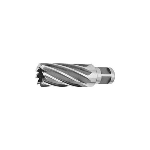 HSS Annular Cutter, 1-1/2" D, For 2" Depth of Cut, 9 Flutes x 3/4" Sh D, 2 Shank Flats