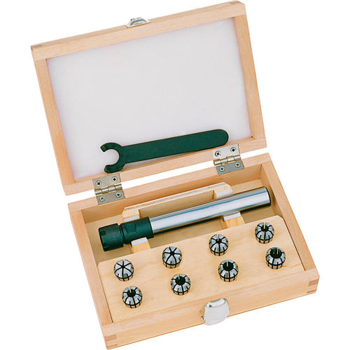 R8 Collet Chuck Kit, Steel, ER32, 14 Pc, 1/8" 3/4"