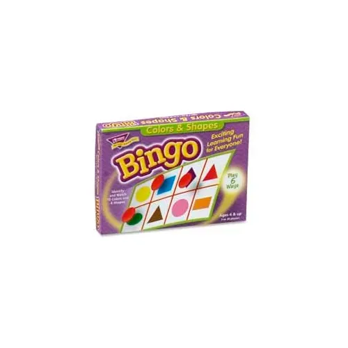 Trend® Colors & Shapes Bingo Game, 3 to 36 Players, 1 Box