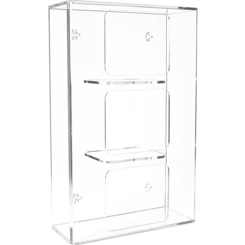 TrippNT™ 50826 Triple Side Loading Acrylic Glove Box Holder, 10"W x 4"D x 16"H