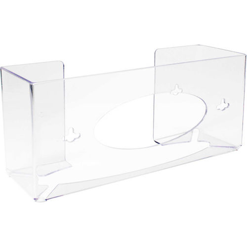 TrippNT™ 51141 Single Two Sided Clear Glove Box Holder, PETG Plastic, 11"W x 4"D x 5"H