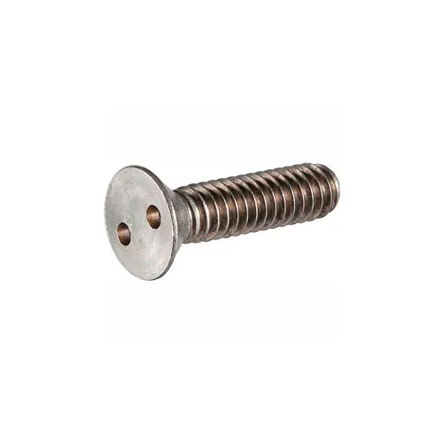 M4-0.70 x 20 Tamper Resistant Drilled Spanner Flat Head Machine Screw 18-8 Stainless Steel - Metric (#8)