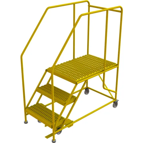 Three Side Railing Work Platform 3 Step Mobile Work Platform 24