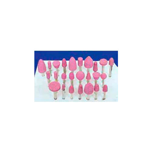 Meda - Superior Import Mounted Point Kit Various Sizes - 1/8&quot; Shank, Pink, 50 pieces