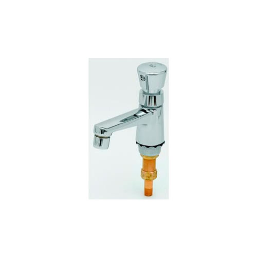 T&S® B-0712 Single Self-Closing Deck Mount Sill Metering Faucet, 2.2 GPM, Chrome