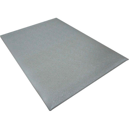 Transforming Technologies ESD Anti-Fatigue Floor Mat 3/8&quot; Thick 2' x 3' Gray