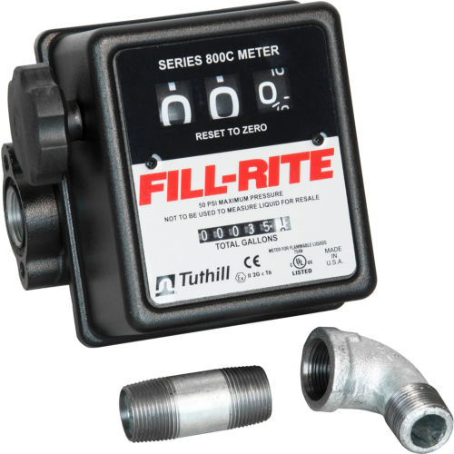 Fill-Rite 807CMK In-line Flow Meter, 5-20 GPM