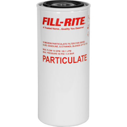 Fill-Rite F1810PM0, 18 GPM Particulate Spin on Filter, 18 GPM, In-line