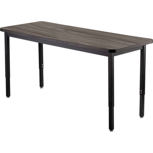 Interion® Utility Table - 48 x 24 - Rustic Gray