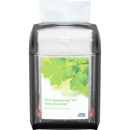 Tork® Xpressnap Fit Napkin Dispenser, Tabletop, Black