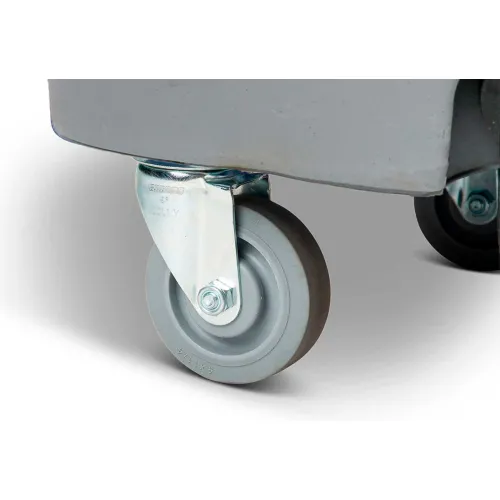 Toter Heavy Duty Two-Wheel Trash Cart w/Casters, 96 Gallon Graystone -  ACC96-01GST