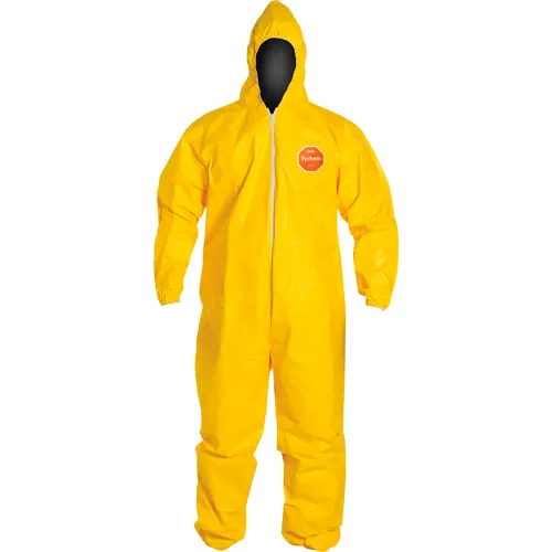 DuPont™ Tychem 2000 Coverall,Hood,Elastic Wrist/Ankle,Stormflap,Serged ...