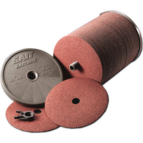 United Abrasives - Sait 59029 7A-S Fiber Disc 7&quot; x 7/8&quot; 24 Grit Ceramic - Pkg Qty 100