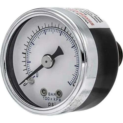 PIC Gauges 1.5 Utility Pressure Gauge 1 8 NPT Dry Fillable 0 100 PSI Ctr Back