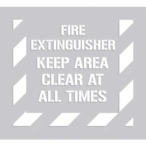 FIRE EXTINGUISHER KEEP AREA CLEAR AT ALL TIMES