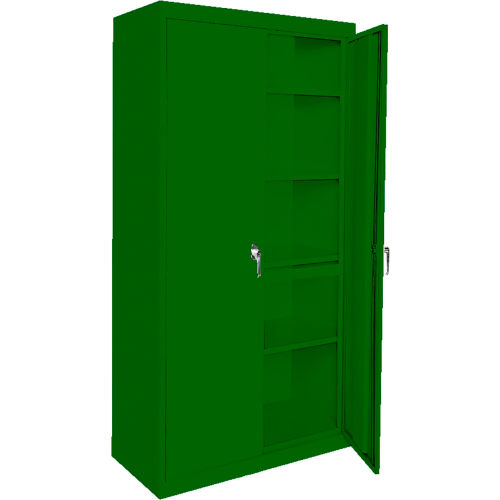 Steel Cabinets USA Magnum Series All-Welded Storage Cabinet, 36"Wx18"Dx72"H, Leaf Green