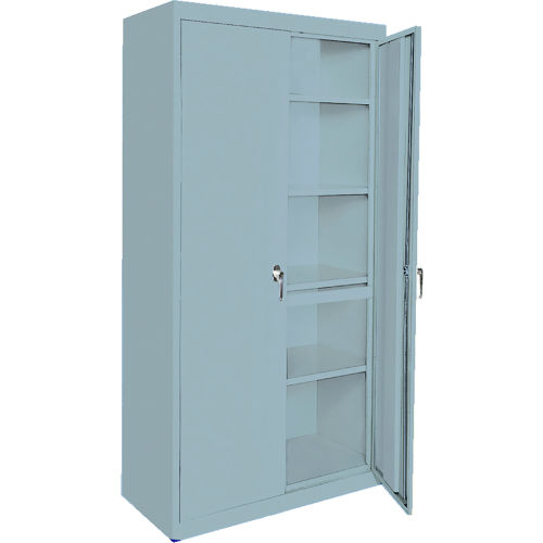 Steel Cabinets USA Magnum Series All-Welded Storage Cabinet, 36"Wx24"Dx72"H, Denim Blue
