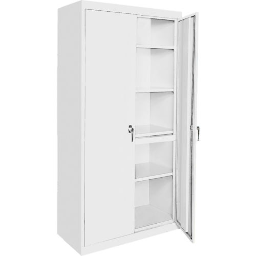 Steel Cabinets USA Magnum Series All-Welded Storage Cabinet, 36"Wx24"Dx72"H, White