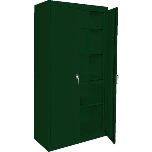 Steel Cabinets USA Magnum Series All-Welded Storage Cabinet, 36"Wx24"Dx78"H, Hunter Green