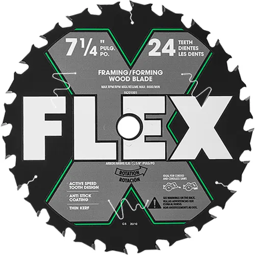 Flex Circular Saw Blade, 7-1/4" Diameter, 24 TPI