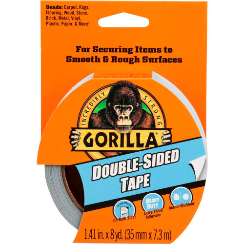 Gorilla® Double Sided Tape, 288"L, Clear Pkg Qty 6