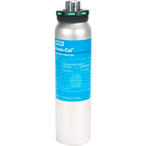 MSA Calibration Gas Cylinder, 34 Liter, Quad Mix for Altair®4X/5X