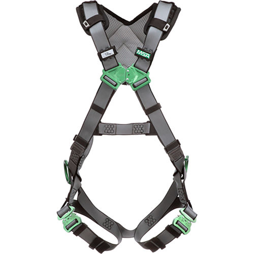 V-FIT&#8482; 10194874 Harness, Back & Hip D-Rings, Quick-Connect Leg Straps, Extra Large