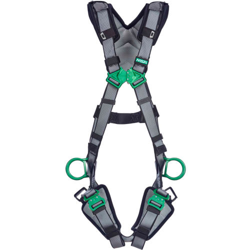 V-FIT&#8482; 10194962 Harness, Back & Hip D-Rings, Quick-Connect Leg Straps, Extra Large