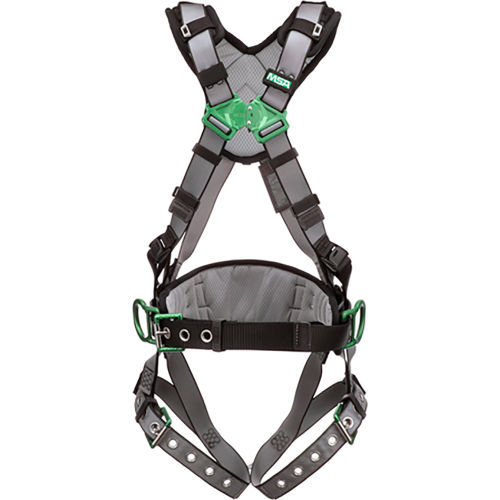 V-FIT&#8482; 10195148 Construction Harness, Back & Hip D-Rings, Tongue Buckle Leg Straps, XS