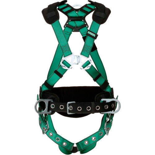 V-FORM™ 10197365 Construction Harness, Back & Hip D-Ring, Tongue Buckle Leg Straps, XL
