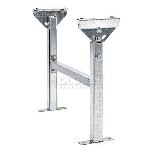 Adjustable H-Brace Support 18"W x 15"-23"H for UNEX® JRS Roller & SW Skatewheel Conveyors
