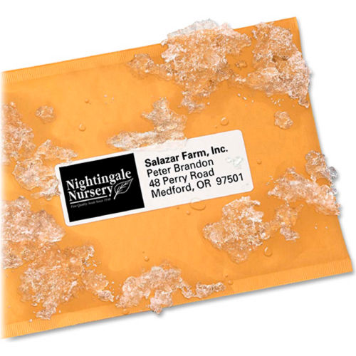 Avery® White Weatherproof Laser Shipping Labels, 1-1/3 x 4, 700/Pack