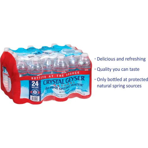 Crystal Geyser Natural Alpine Spring 16.9 Oz. Water Bottles, 24-Pack