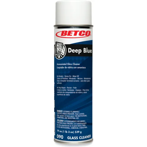 Deep Blue Glass and Surface Cleaner, Characteristic Scent, 19 oz Aerosol Can, 12/Carton Deep Blue Glass and Surface Cleaner, Characteristic Scent, 19 oz Aerosol Can, 12/Carton