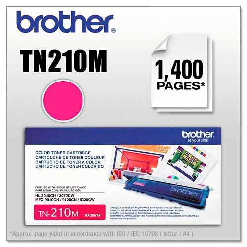Brother&#174; TN210M Toner, 1400 Page-Yield, Magenta