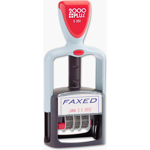 2000 PLUS&#174; Two-Color Word Dater, 1 3/4 x 1, &quot;Faxed,&quot; Self-Inking