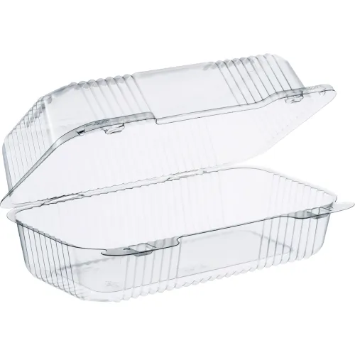 Dart® StayLock® Container, 9"L x 5-3/8"W x 3-1/2"H, Clear, Pack of 250