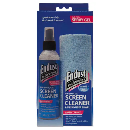 LCD/Plasma Cleaning Gel Spray, 6 oz, Pump Spray Bottle with Microfiber Cloth LCD/Plasma Cleaning Gel Spray, 6 oz, Pump Spray Bottle with Microfiber Cloth