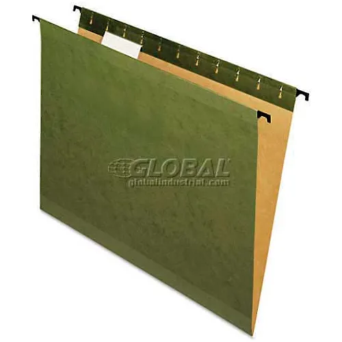 Pendaflex® Poly Laminate Reinforced Hanging Folders, Letter, Green, 20/Box