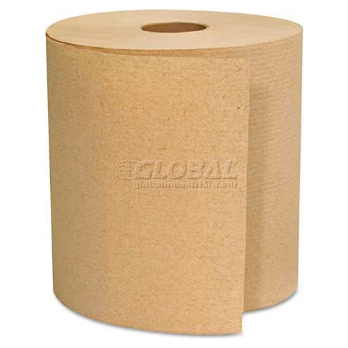 1-Ply Hardwound Towel, Brown 800' Roll 6/Case - 1825