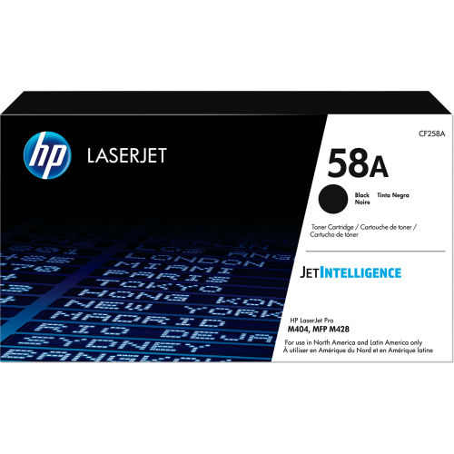 HP® 58A, Black Original LaserJet Toner Cartridge, 3000 Page Yield
