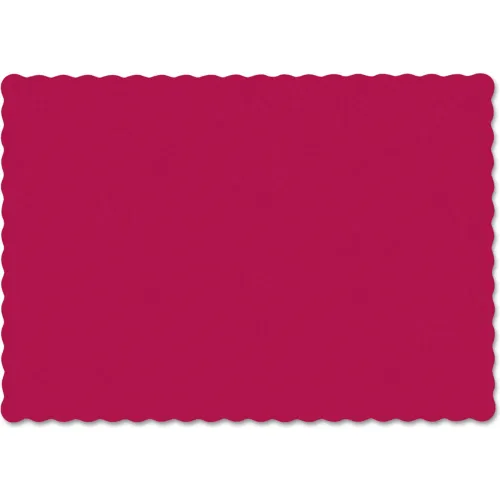 Hoffmaster® Solid Color Scalloped Edge Placemats, 131/2"L x 91/2"W