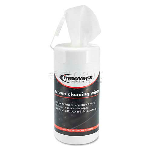 Innovera Screen Cleaning Pop-Up Wipes, 120/Pack - IVR51510