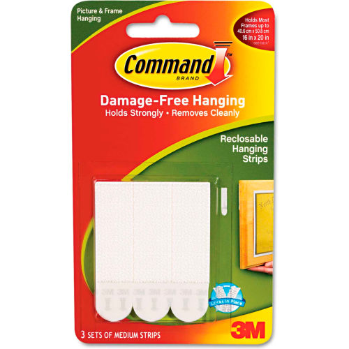 3M Command™ Picture Hanging Removable Interlocking Fasteners, 5/8" x 2