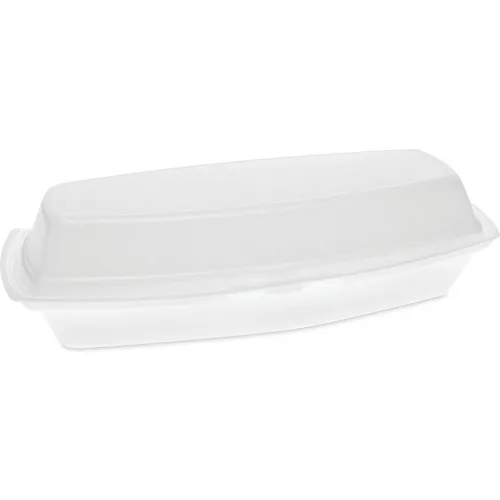Pactiv Evergreen™ Foam Container, 7-1/4"L x 3"W x 2"H, White, Pack of 504