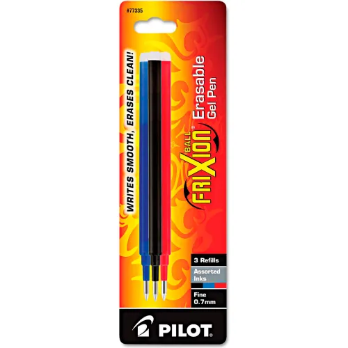 Pilot - Refills for FriXion Erasable Gel Ink Pen, Red - 3/Pack