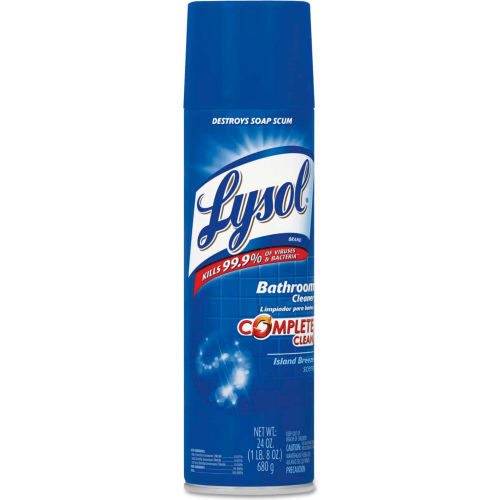 LYSOL® Power Foam Bathroom Cleaner, 24oz Aerosol 12/Case RAC02569CT