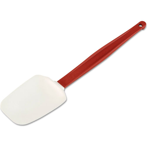 Rubbermaid Commercial® High Heat Scraper Spoon w/ Blade, 13-1/2"L, White/Red